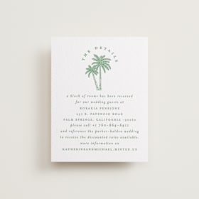 Letterpress Direction Cards