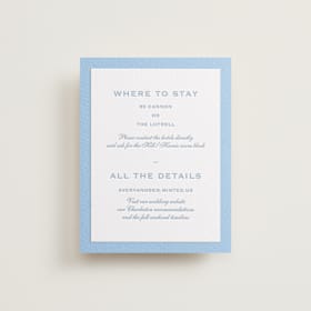 Letterpress Direction Cards