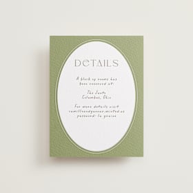 Letterpress Direction Cards