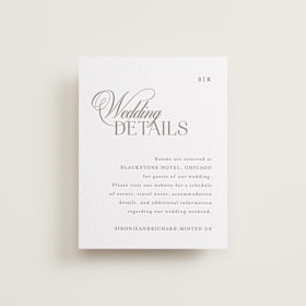 Letterpress Direction Cards
