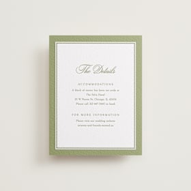 Letterpress Direction Cards
