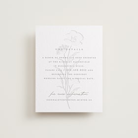 Letterpress Direction Cards