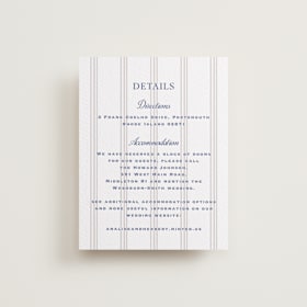 Letterpress Direction Cards