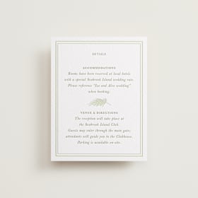 Letterpress Direction Cards