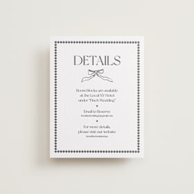 Letterpress Direction Cards