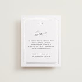 Letterpress Direction Cards
