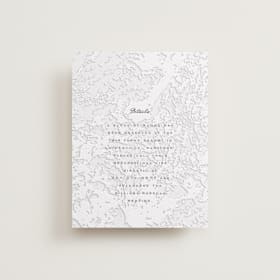 Letterpress Direction Cards