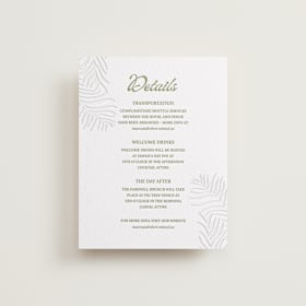 Letterpress Direction Cards