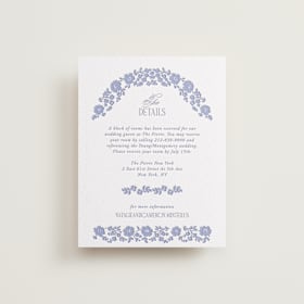 Letterpress Direction Cards