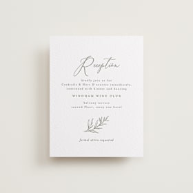 Letterpress Reception Cards
