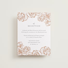 Letterpress Reception Cards