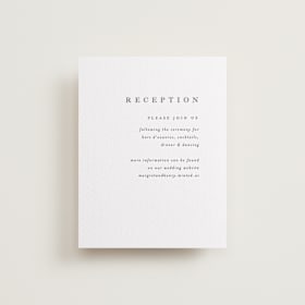 Letterpress Reception Cards
