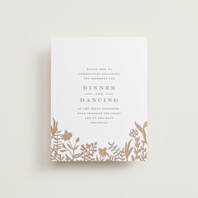 Letterpress Reception Cards