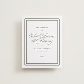 Letterpress Reception Cards