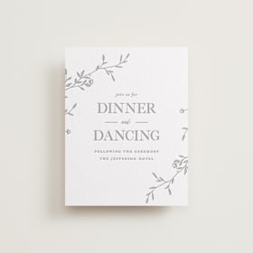 Letterpress Reception Cards