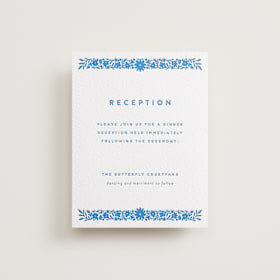 Letterpress Reception Cards