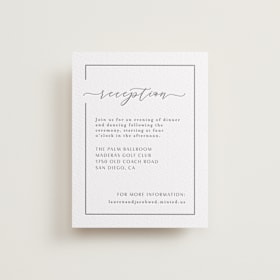 Letterpress Reception Cards
