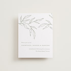 Letterpress Reception Cards
