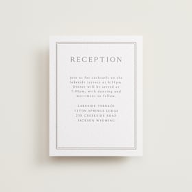 Letterpress Reception Cards