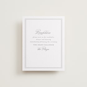 Letterpress Reception Cards