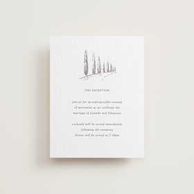 Letterpress Reception Cards