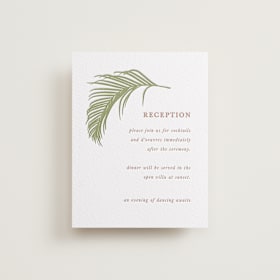 Letterpress Reception Cards