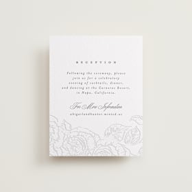 Letterpress Reception Cards