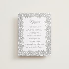 Letterpress Reception Cards