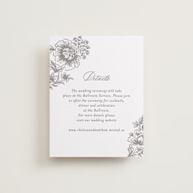 Letterpress Reception Cards