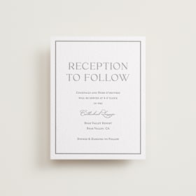 Letterpress Reception Cards