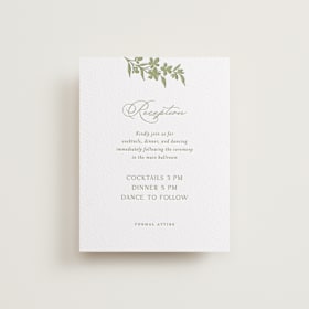 Letterpress Reception Cards