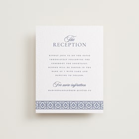 Letterpress Reception Cards