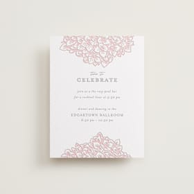 Letterpress Reception Cards