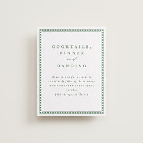 Letterpress Reception Cards