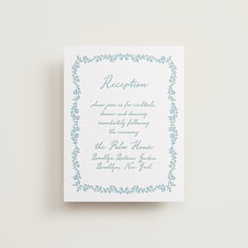 Letterpress Reception Cards