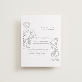Letterpress Reception Cards