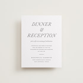 Letterpress Reception Cards