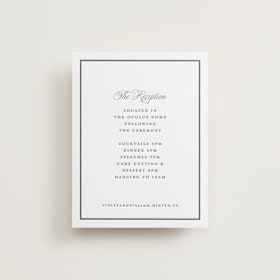 Letterpress Reception Cards
