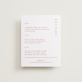 Letterpress Reception Cards