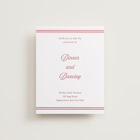 Letterpress Reception Cards