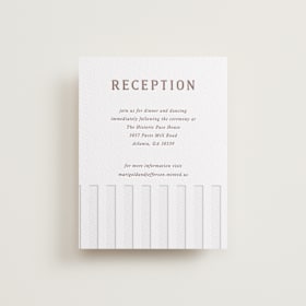Letterpress Reception Cards
