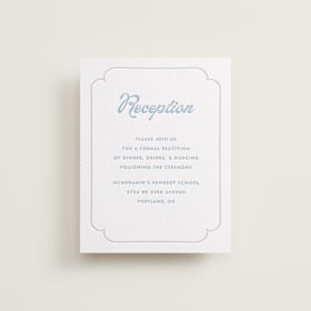 Letterpress Reception Cards