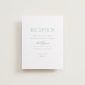 Letterpress Reception Cards