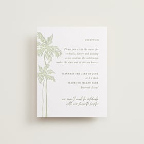 Letterpress Reception Cards