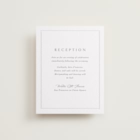 Letterpress Reception Cards