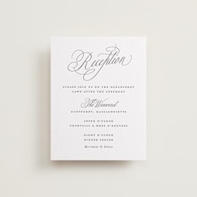 Letterpress Reception Cards