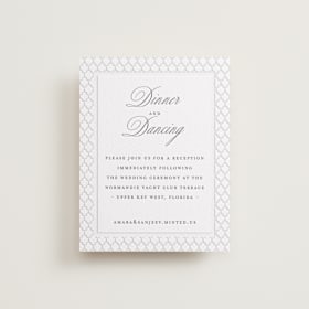 Letterpress Reception Cards
