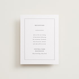 Letterpress Reception Cards