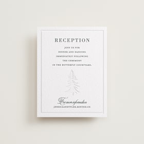 Letterpress Reception Cards