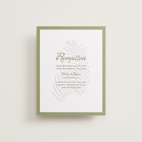 Letterpress Reception Cards